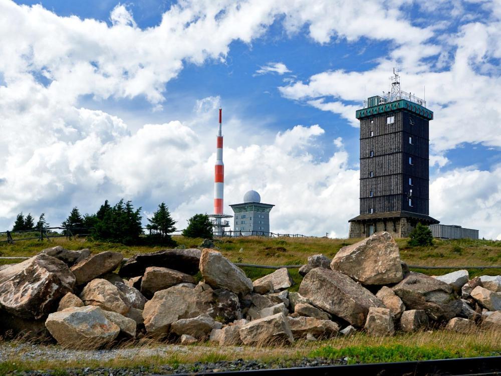 Apartment Brockenblick Mit Tollen Blick Und Schwimmbad Braunlage Exterior foto
